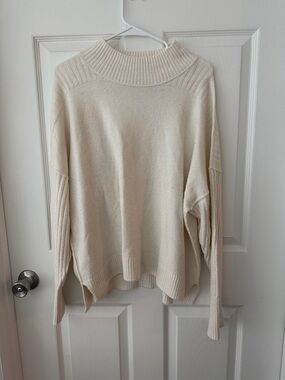 women’s slouchy fit mock neck sweater